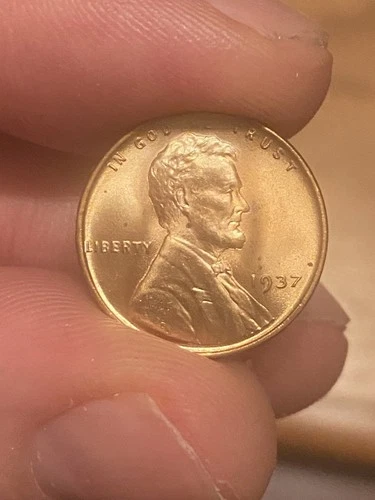 1937 P Lincoln Wheat Cent RED Choice/Gem BU CH GM RD UNC Uncirculated Penny