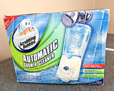 Scrubbing Bubbles Automatic Shower Cleaner Kit  2 Refills Rough Box New Product