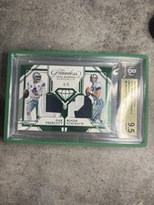2023 Panini Flawless Dak Prescott Roger Staubach Dual Memorabilia Patch #/5 
