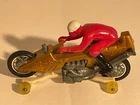 Vintage 1971 Mattel Hot Wheels Rrrumblers Dark Bronze  Straight Away W/ Red Ride