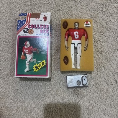 Clover College Ace NCAA Football Gokin Takatoku Made IN Japan Vintage