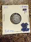 1844 SEATED LIBERTY HALF DIME ~ NICE FINE