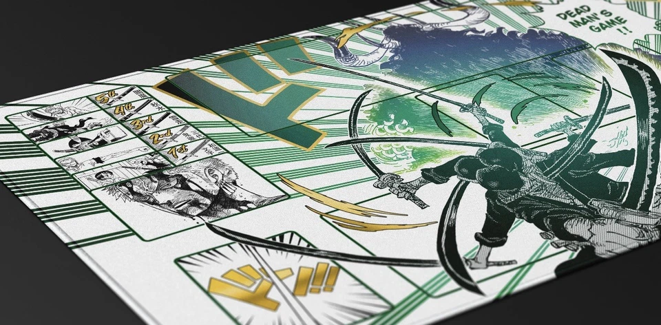 Alfombra de juego Zoro de una pieza-ANIME TCG para una pieza, antideslizante, ENVÍO GRATUITO Foto 2 de 4