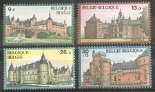 BELGIUM - 1987 SOLIDARITY CASTLES NHM SET SG 2928 - 2931 cv £12.05