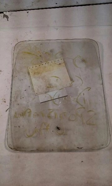 Dodge 100 Van 71-77 pasajero derecho trasero vidrio bisagras puerta estacionaria vidrio Foto 2 de 3