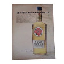 Four Roses Blended Whiskey Magazine Advertisement Color 1965 Vintage Spirits