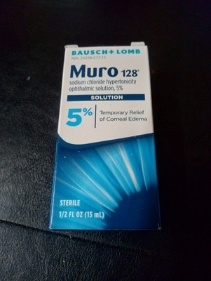 Bausch + Lomb Muro 128 5% Ophthalmic SOLUTION (1/2 oz) Exp: 05/2026+