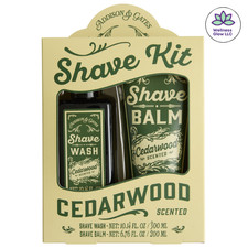 World Market Cedarwood A G Shave Kit Shave Balm 6.76 Oz Shave Wash 10.14 Fl Oz