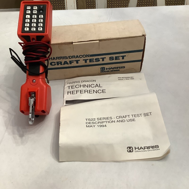 Harris Dracon TS22 Lineman’s Craft Test Set In Box With Manual