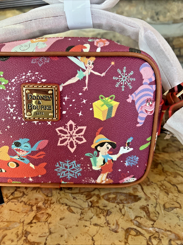 New Disney Parks Classics Christmas Dooney & Bourke Camera Bag Purses Muna NWT - Picture 3 of 17