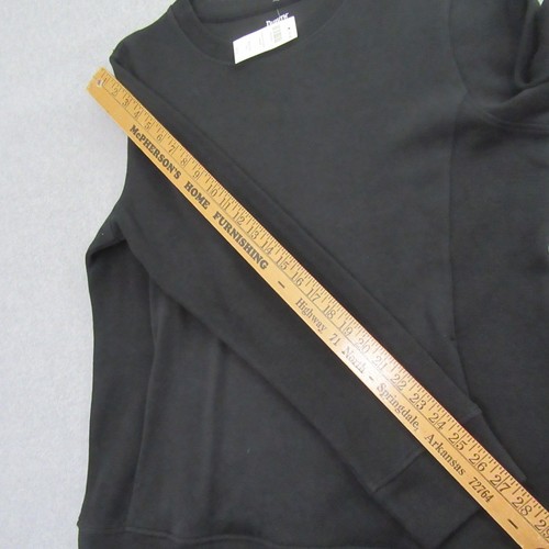 Duluth Trading Co Womens Pullover Sweatshirt XL Black Rib Crewneck - Picture 8 of 10