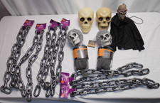 Halloween Decorations Lot Set Hanging Skeleton 24" X 30" NEW