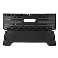 Portable Folding Step Stool Black Step Ladder for Elderly Pregnant Bathroom Trav