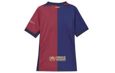 FC Barcelona Nike シャツ UNHCR fc barcelona nike shirt geometric jersey orange black kit s