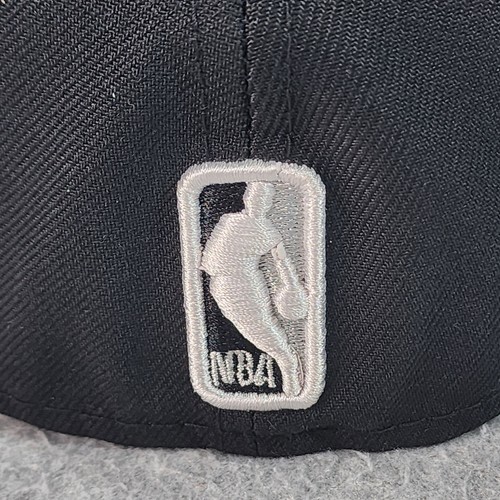 Brooklyn Nets NBA 59Fifty New Era Fitted Hat Mens 7 5/8 Black Rose Paisley Cap - Picture 8 of 15