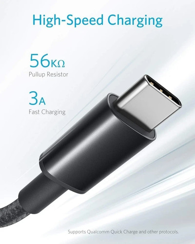 Anker USB C Charger Cable, (0.9 m) USB to USB C Cable, USB A to USB 2-Pack 3 ft - Picture 3 of 6