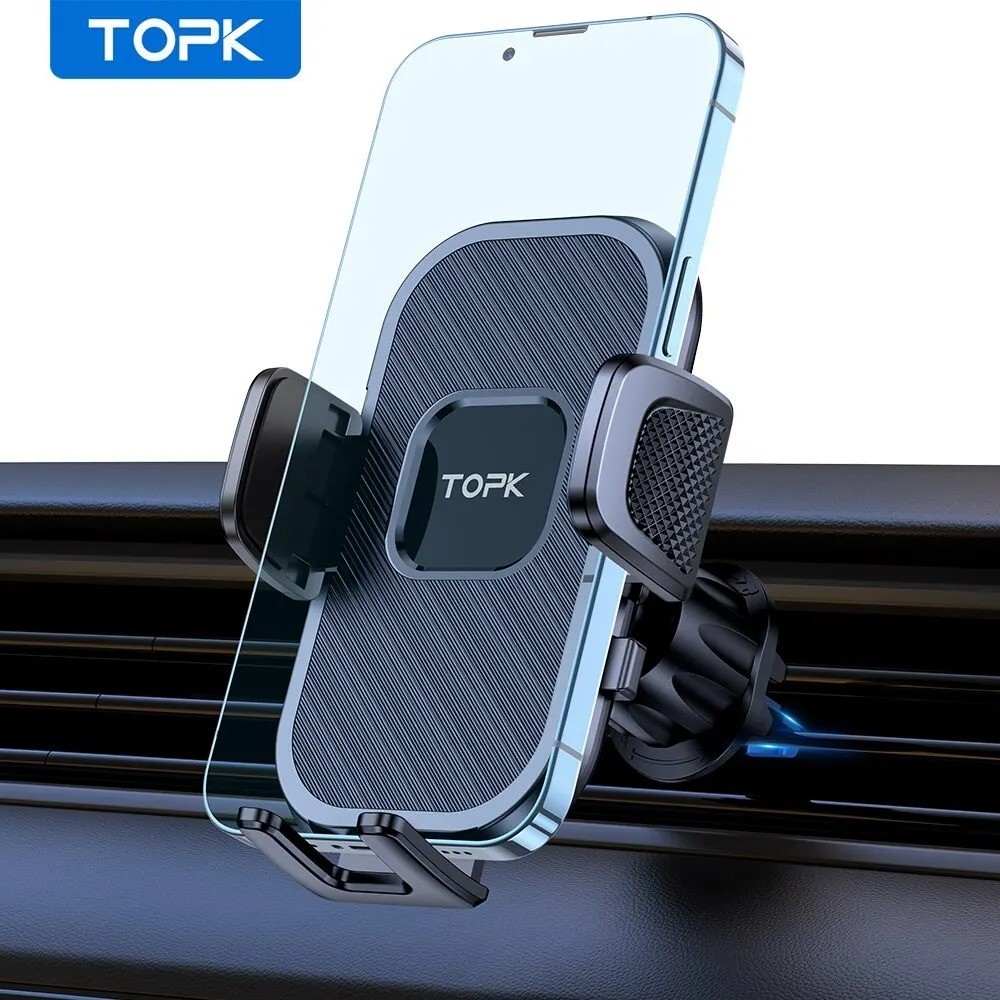 TOPK Phone Mount for Car Air Vent with Hook Clip Car Phone Holder-image