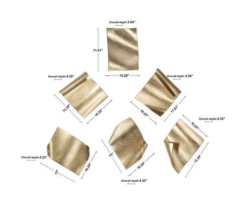 Fluttering Pages - 14.17 inch Metal Wall Decor (Set of 6) Alternative Wall Decor - Picture 7 of 8