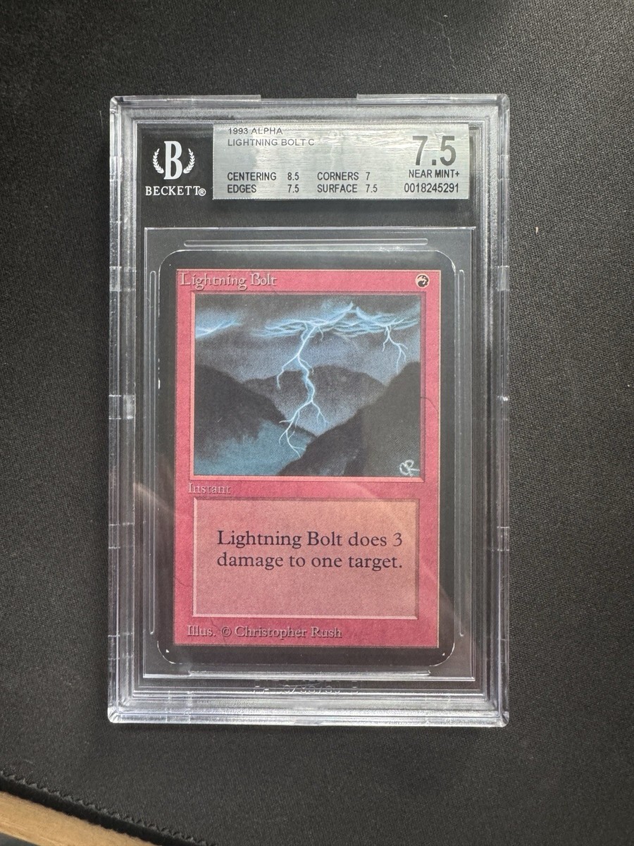 MTG Lightning bolt 稲妻 alpha α 稲妻 (FINAL FANTASY Through the Ages 日本語) | Magic: The
