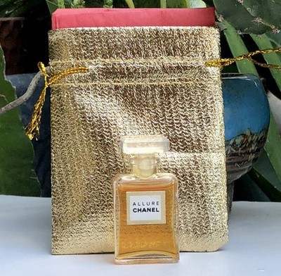  MINIATURE Vintage ALLURE Chanel PURE PARFUM 4ml Mini Perfume NOS + Gift Pouch