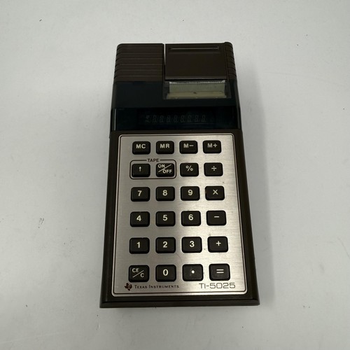 Vintage Texas Instruments TI-5025 Calculator Printer w/ Case Manual 1970s - Picture 2 of 10