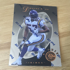 Pinnacle Certified 1997 Dwayne Rudd Minnesota Vikings Rookie Football Card #146. rookie card picture
