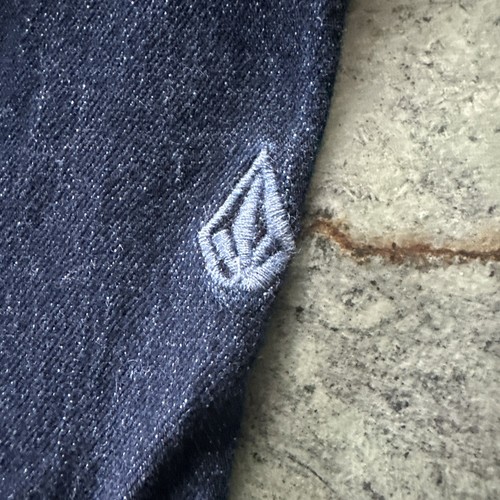 New Volcom Jeans Men's 36 x 32 Slim Straight Dark Blue Denim Casual Work Travel - Picture 16 of 18