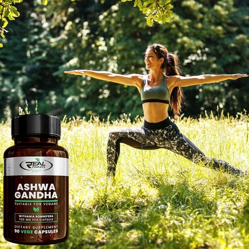 ASHWAGANDHA 700mg 90 Vegane Kapseln – Stressabbau & Schlaf – Withania Somnifera - Picture 5 of 8