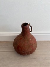 antike Kalebasse / Flaschenkürbis, Original Afrika mit Lederband