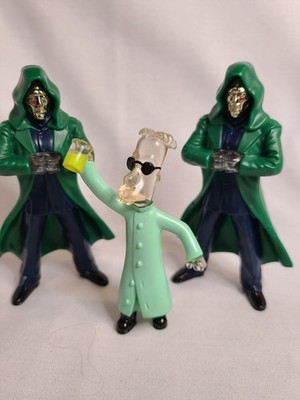 McDonald's Happy Meal Collectible Toys Lot Of 3. Dr Doom X2 And Prof Frink
