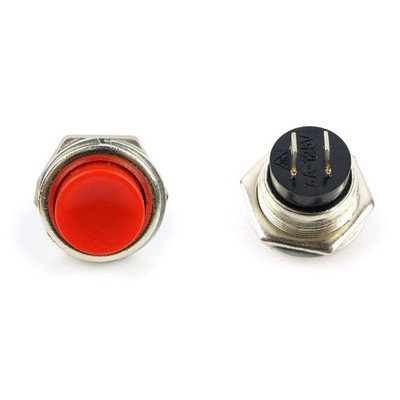 10* Small Self-Reset Round Button Head Power Switch Circle Kill Button Switch A