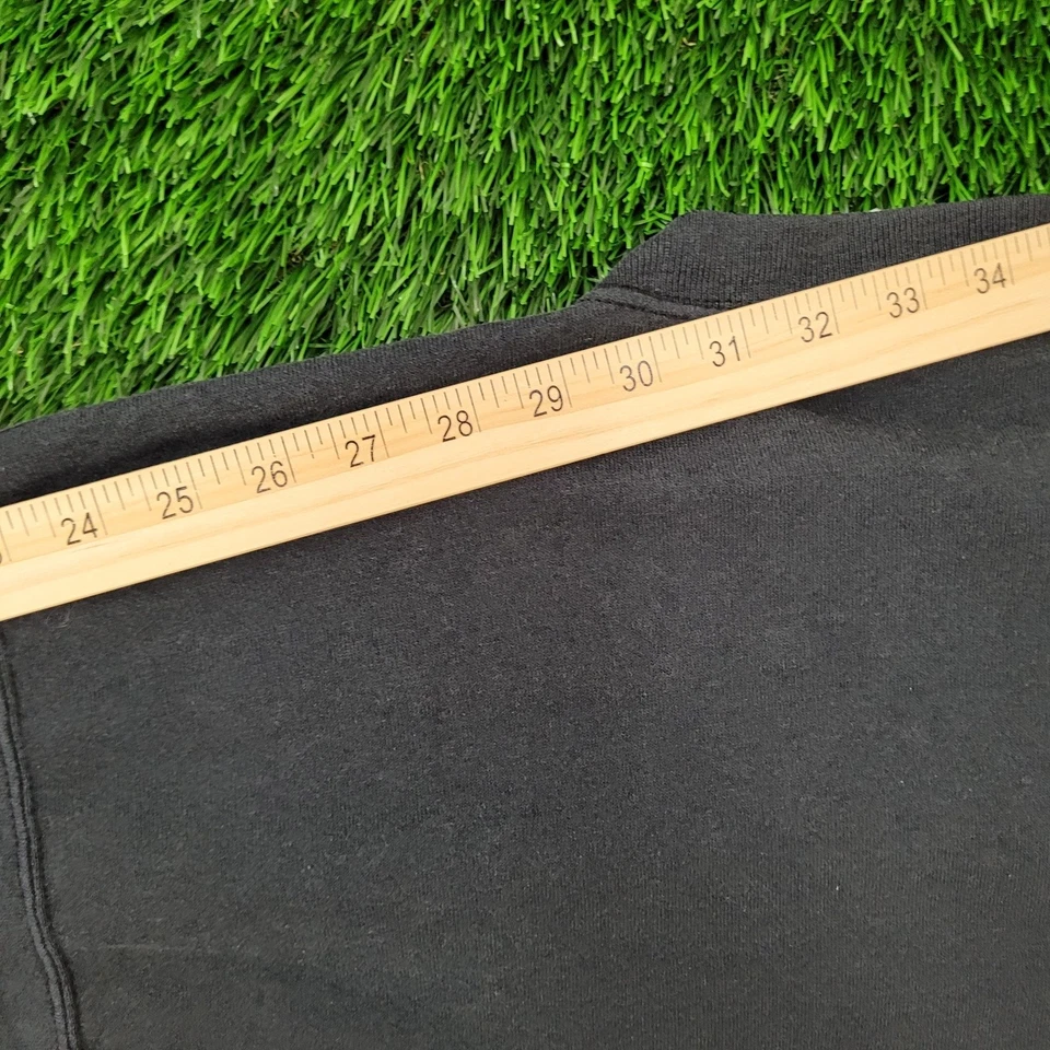 Sudadera grande vintage años 90 Making-A-Difference 22x27 negra Foto 3 de 4