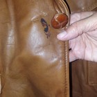 Vintage 70's Schott Bros Men's Genuine Leather 3/4 Trench Coat Faux Fur Liner — photo 6