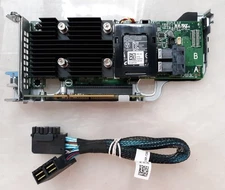 Dell PERC 0XYHWN SAS Raid Controller w/ Riser Card Assembly+SAS Cable+Battery