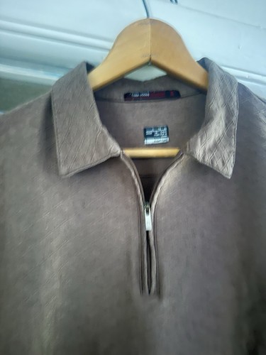 Nike Dri Fit Tiger Woods Collection Men's XL Quarter Zip Golf Shirt Brown - Picture 3 of 7