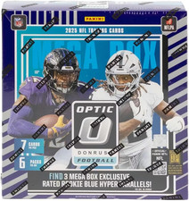 2025 Panini Donruss Optic Football Mega Trading Card Box (1 Autograph or Memorab