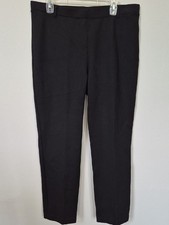 Quince Black Women's XL Ultra Stretch Ponte Straight Leg Dress Trousers Office