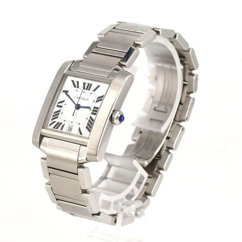 Original Cartier Tank Francaise LM W51002Q3 SS Automatik #270-003-989-4882 - Bild 2 von 8