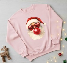 Funny Santa Christmas Sweatshirt, Unisex Ugly Sweater, Christmas Ideas.