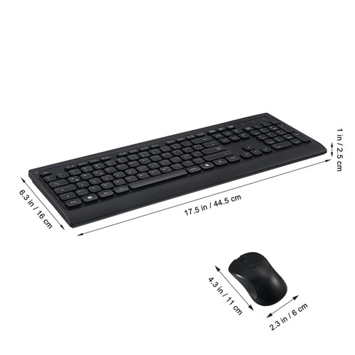 Silent Keyboard and Mouse Set Small Wireless Portable Office Ergonomic - 第 3/11 張圖片