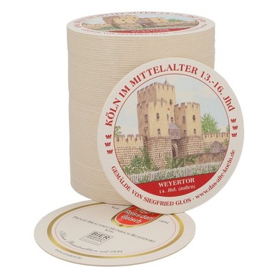 80x Reissdorf Bier Bierdeckel Untersetzer ''Köln im Mittelalter'' Weyertor (außen)