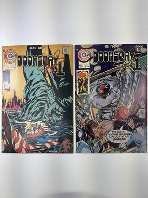 Doomsday + 1 #1 Charlton July 1975 Doomsday + 1 #2 Charlton Sept 1975 Lot Of Two