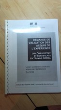 LIVRET 2 VAE  assistante de service social DEASS +  ENVOI MAIL + oral