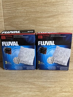 Fish Tank Fluval Carbon,  media for the Fluval C3 Power Filter 3-Pack 2 PKGS NEW