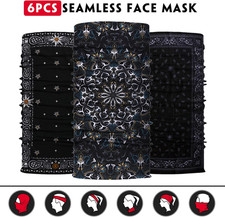 Neck Gaiter Face Mask Seamless Bandana Balaclava Headband Head Wrap Men Women