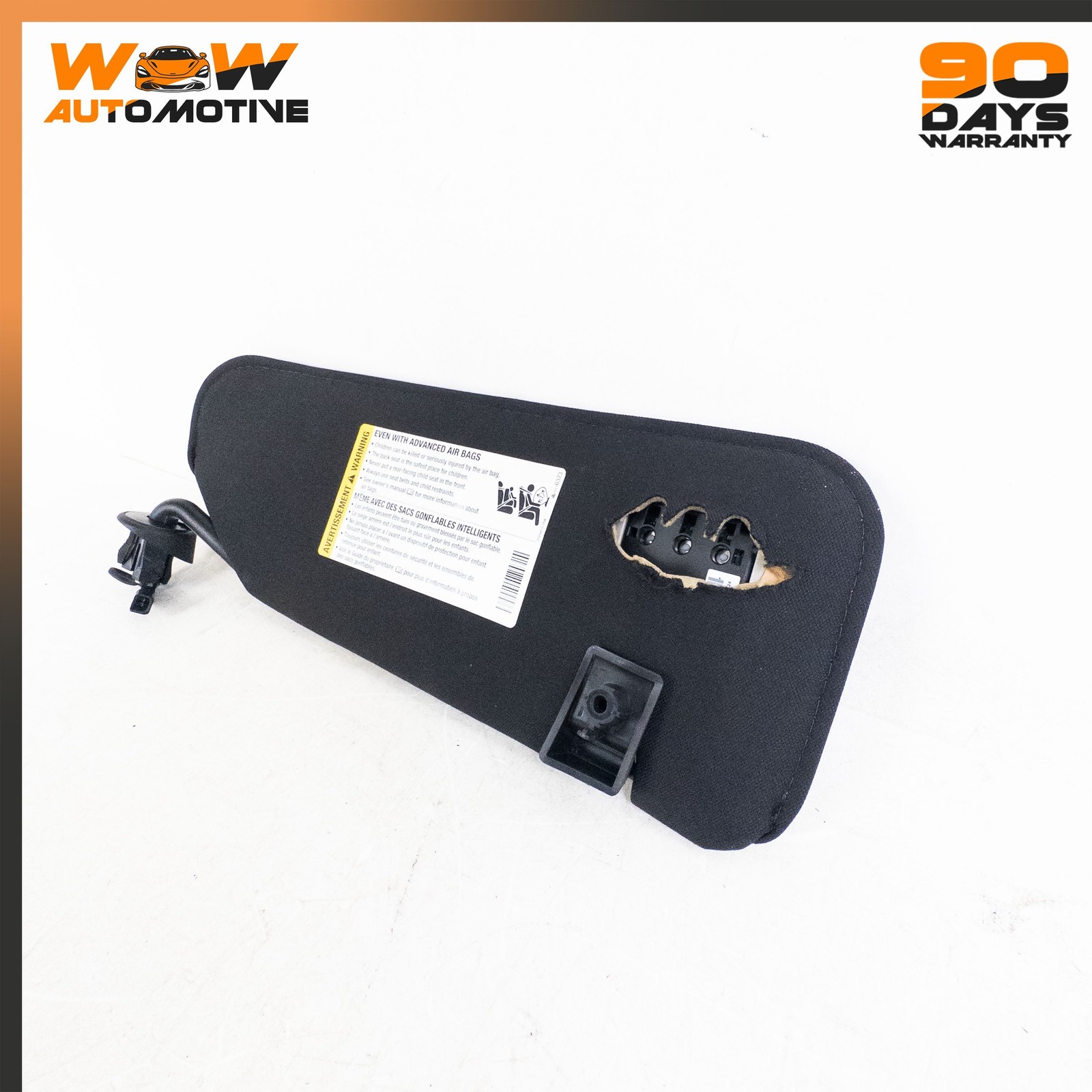 05-13 CHEVROLET CORVETTE C6 FRONT LEFT RIGHT SUN VISOR SHADE BLACK MIRROR OEM