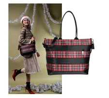 Harveys Seatbelt Bags ❤️ TARTAN Medium Streamline Tote Bag Purse NEW Presale