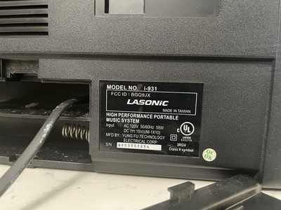 Rare Famous Stars and Straps Lasonic I-931 2008 Radio Boombox with