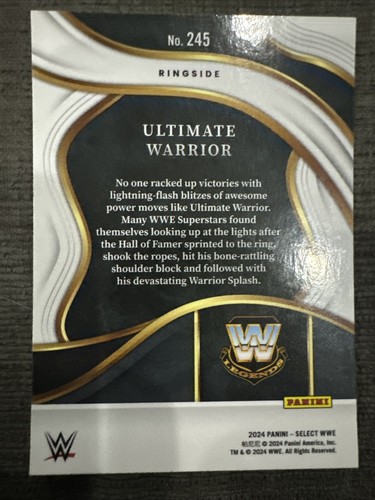 2024 Select WWE Ultimate Warrior Ringside Base Rare! - Bild 2 von 2