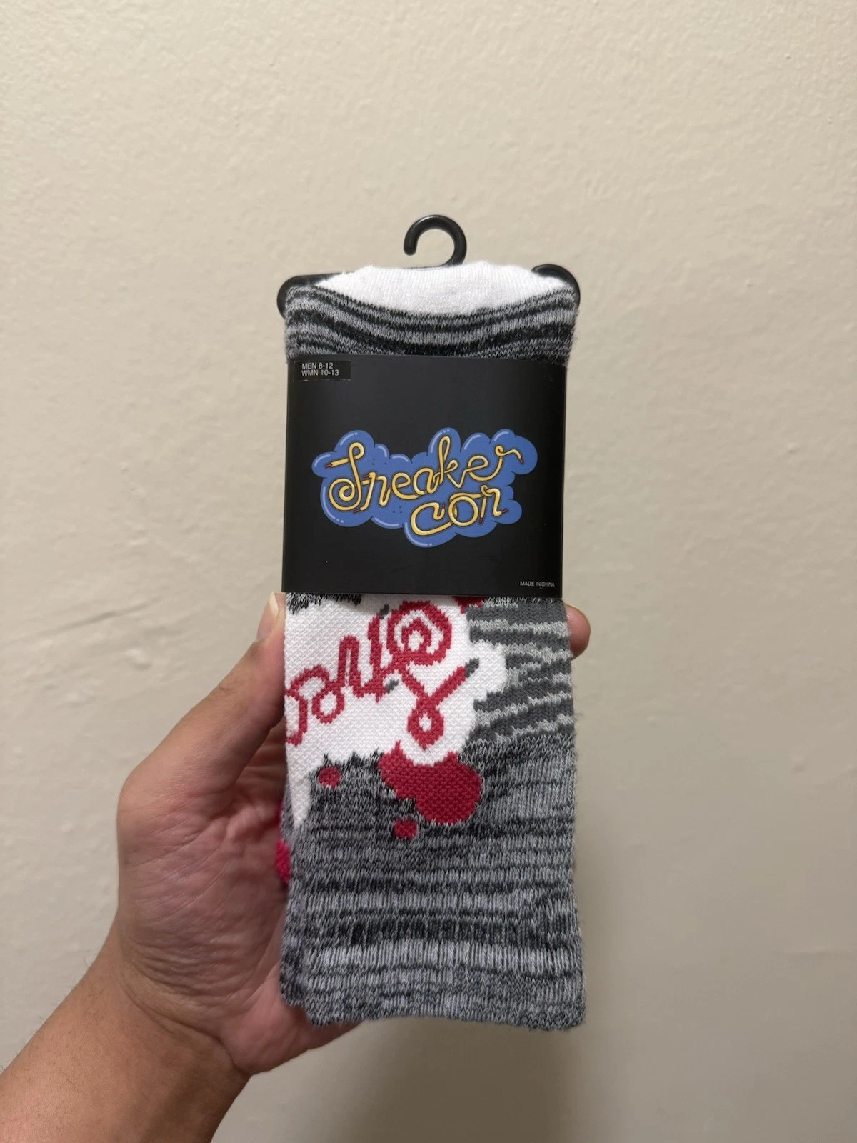 Sneakercon Socks 2018 Handcraft Grey Mens Size 8-12 NWT